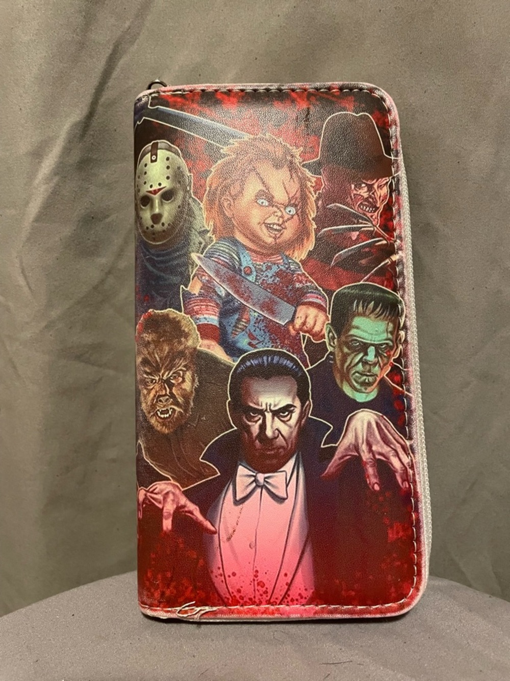 Horror Icons Zip Wallet - Multicolor